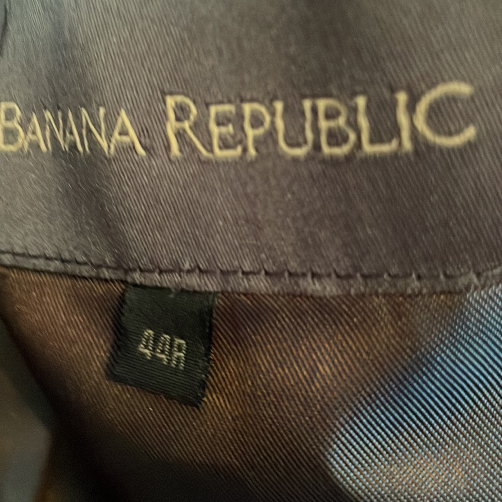 Men’s Banana Republic Sz. 44R Gray Suit Made in Italy Pants 33R - Picture 3 of 5